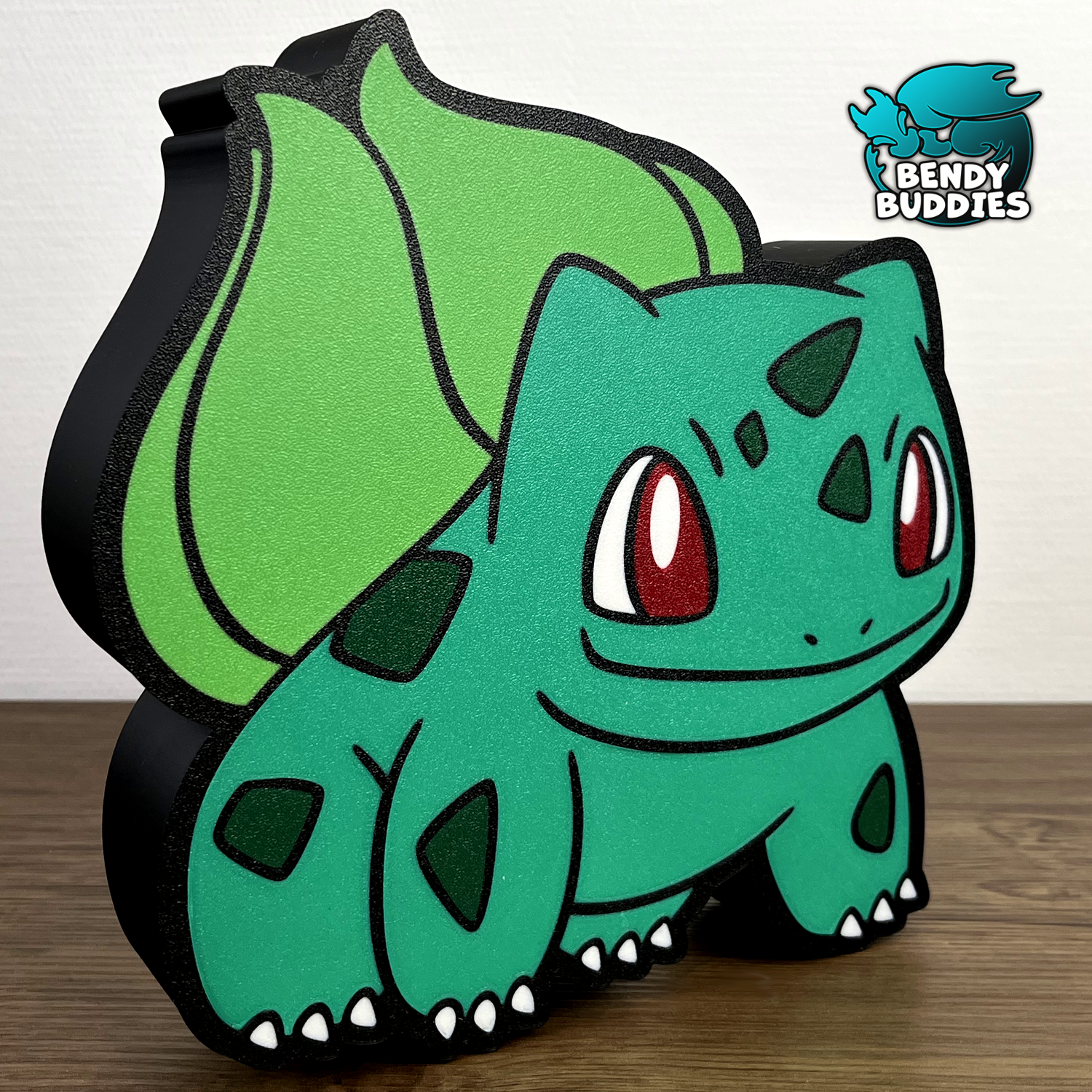 Bulbasaur Poke Lamp / Monster Decoration / Anime Statue / Print-in-Place Night Light / Handheld Game Creature / Collectible Figure Decor / Fanart